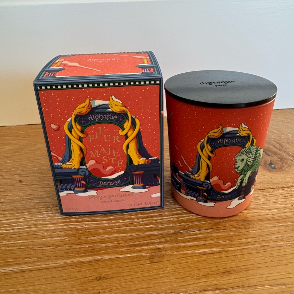 Empty Diptyque Fleur Majeste candle holder